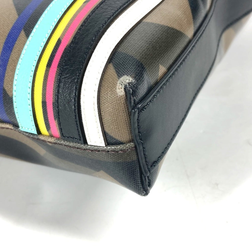 Fendi Brown Multi-Color Pvc Shoulder Bag