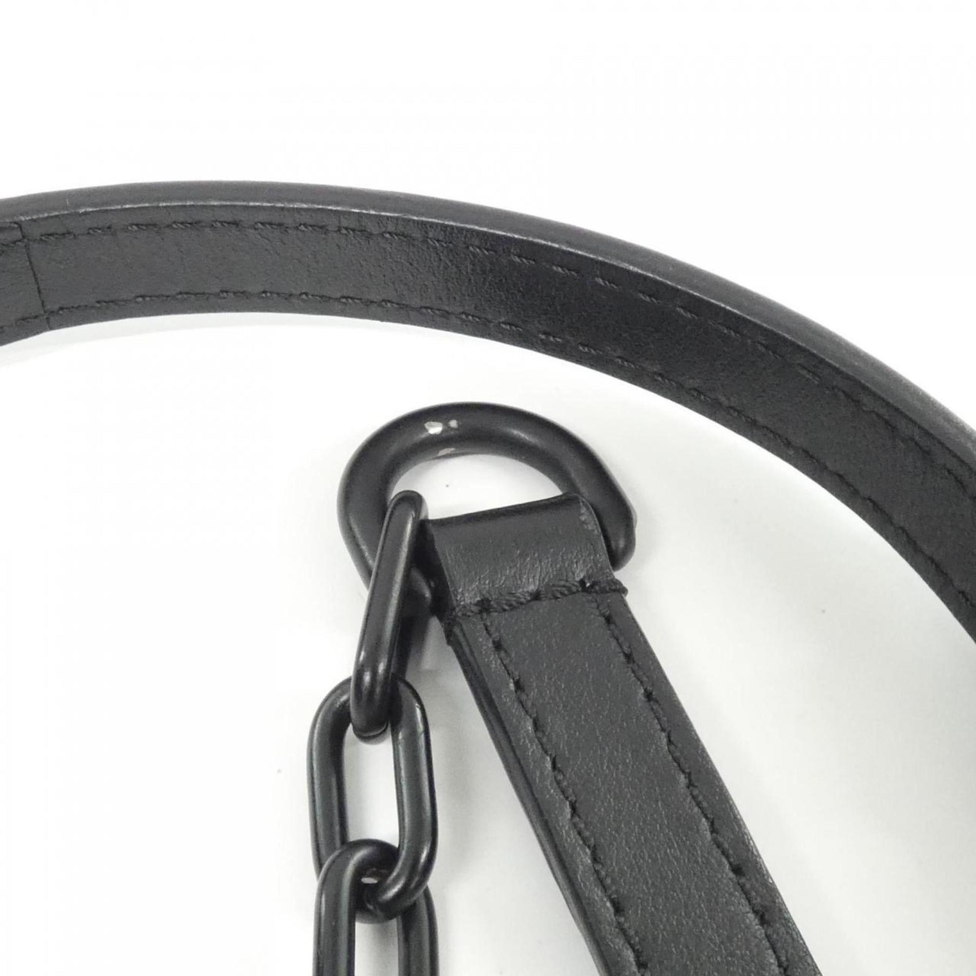 Louis Vuitton Black Brown Marron Coated Canvas Shoulder Bag