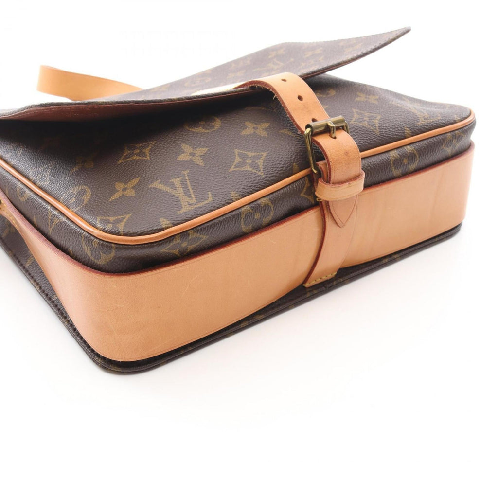 Louis Vuitton Brown Coated Canvas Pvc Monogram Leather Handbag Shoulder Bag