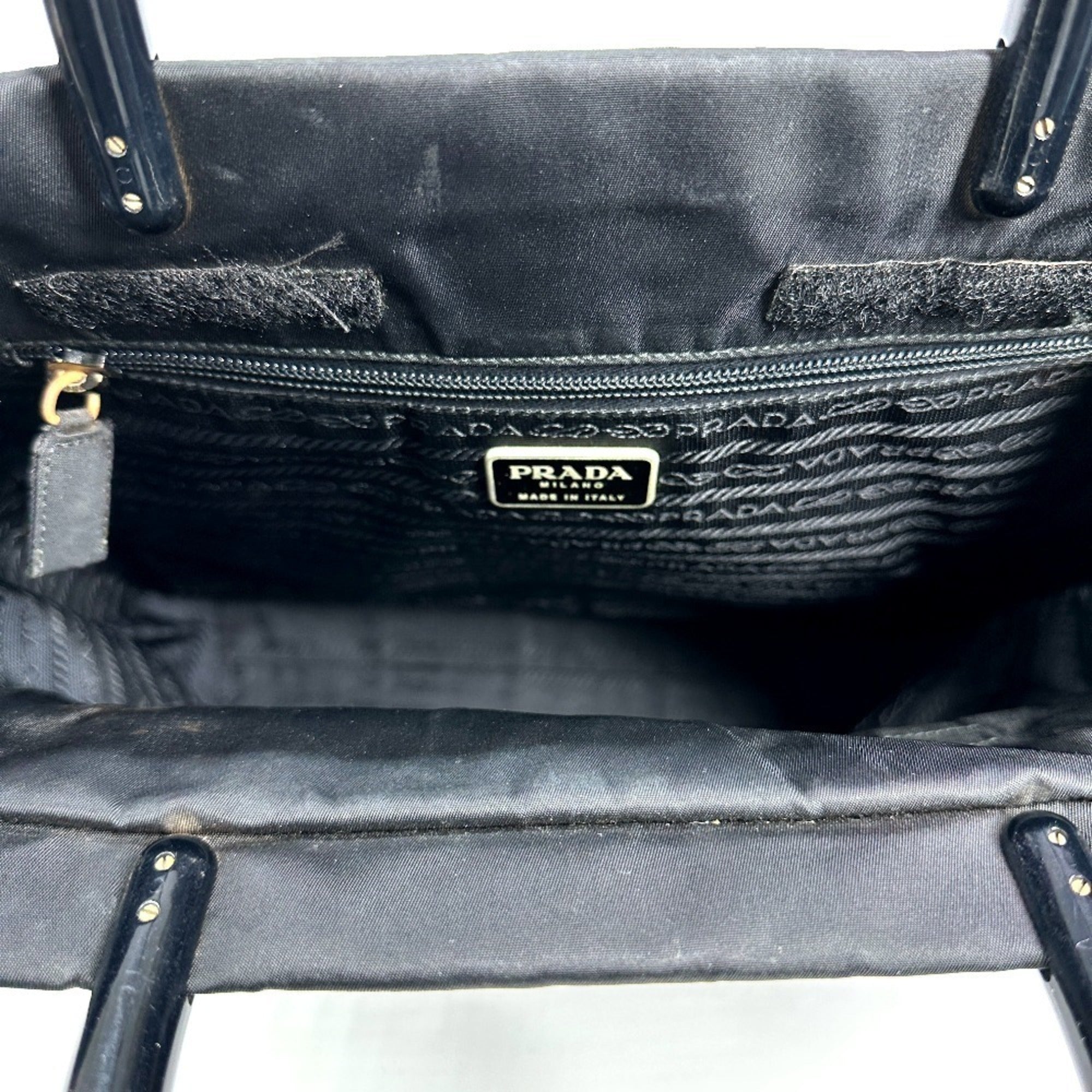 Prada Black Nylon Handbag Tote Bag