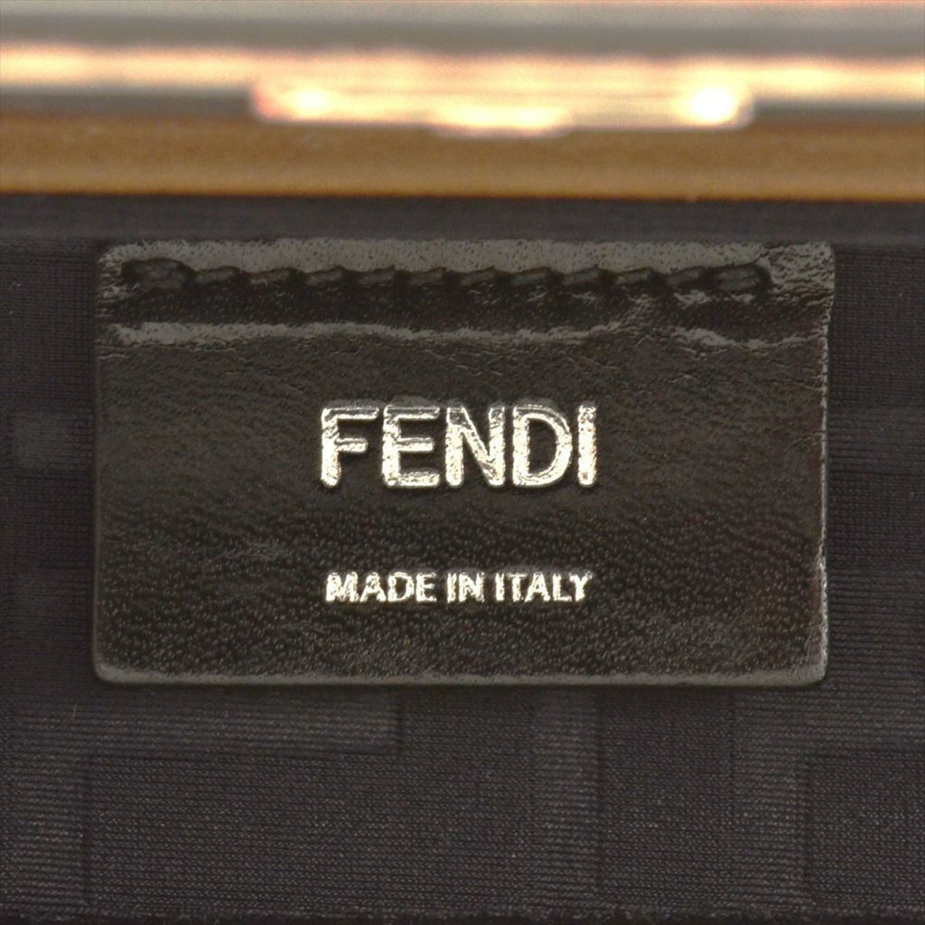 Fendi Brown Pvc Leather Shoulder Bag