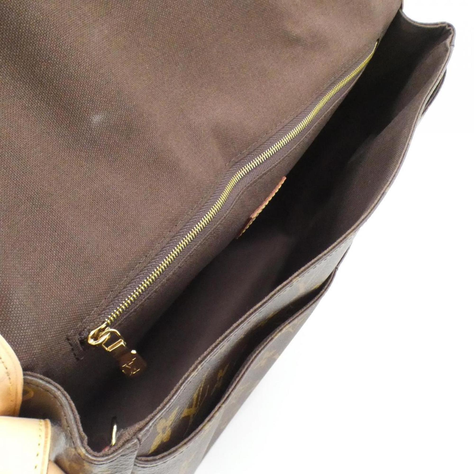 Louis Vuitton Marron Coated Canvas Shoulder Bag