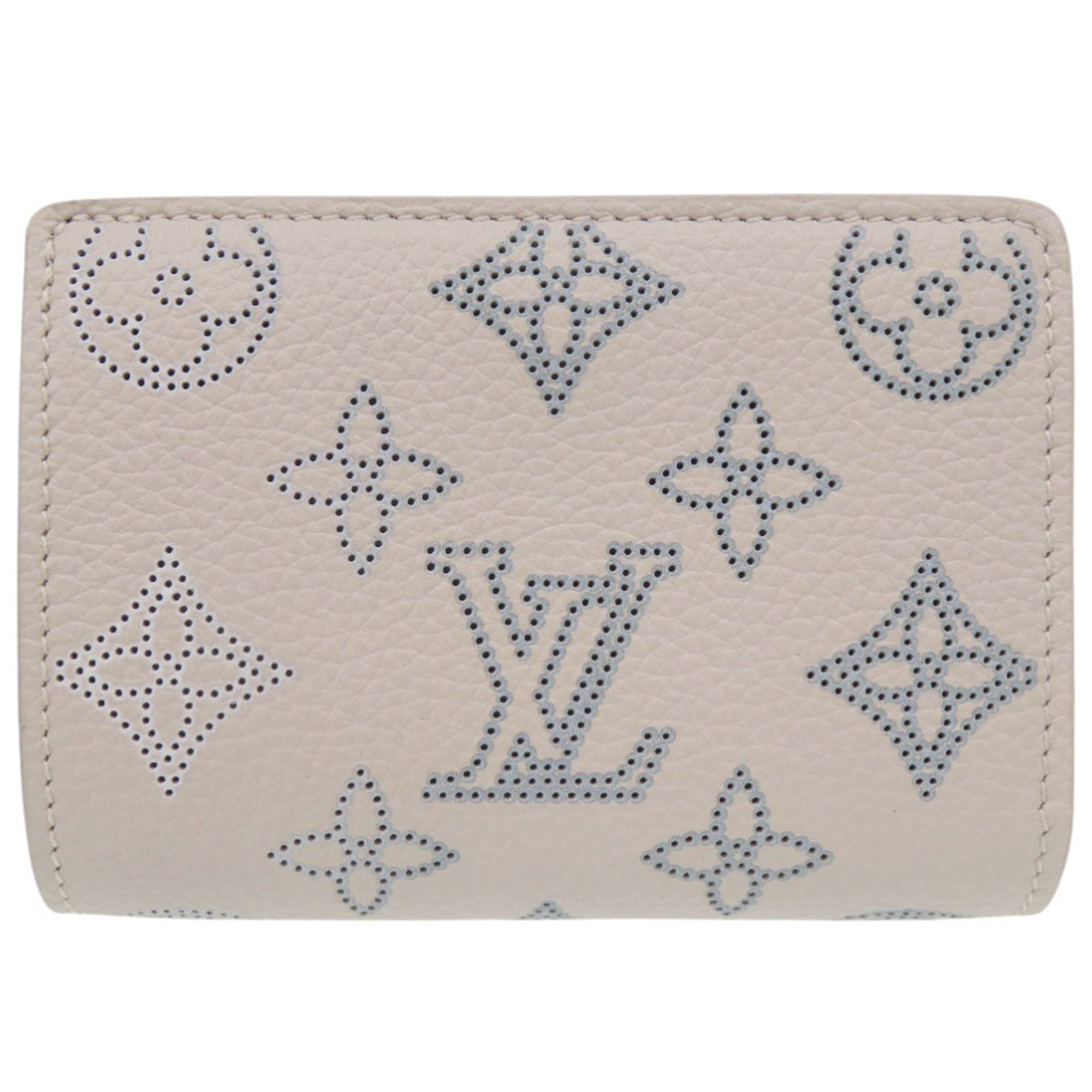 Louis Vuitton Blue Pink Mahina Leather Wallet
