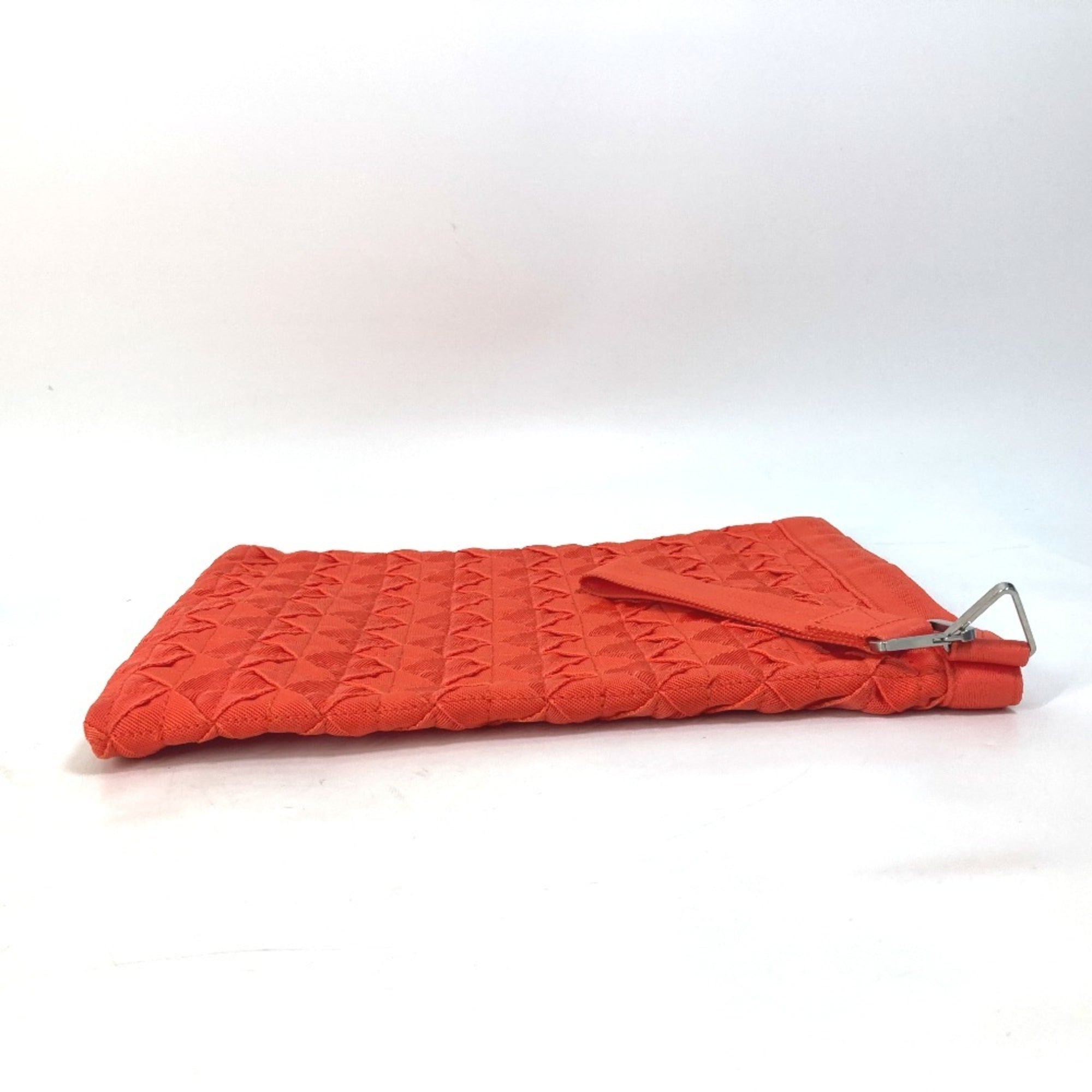 Bottega Veneta Orange Intrecciato Clutch Bag Pouch