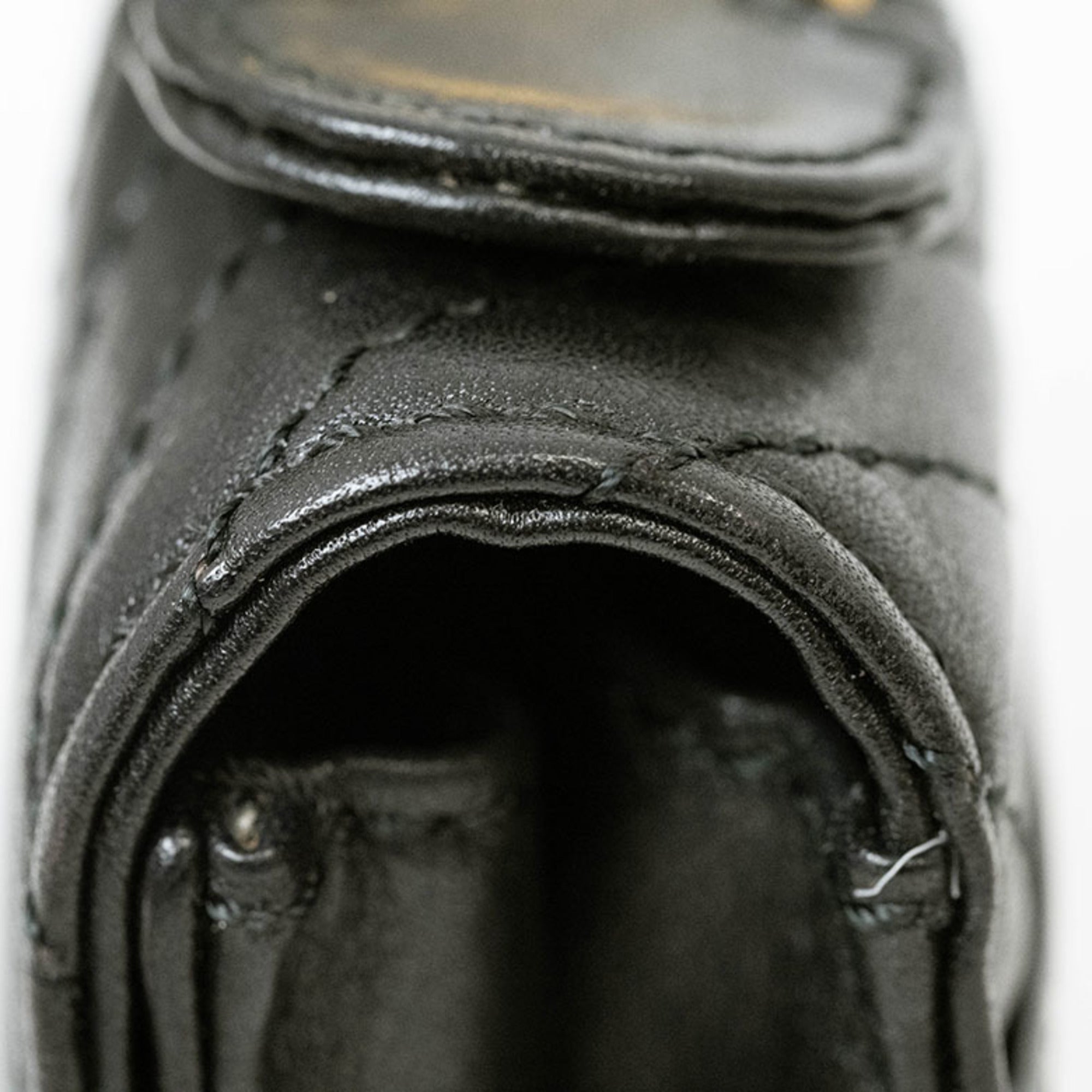 Celine Black Leather Shoulder Bag