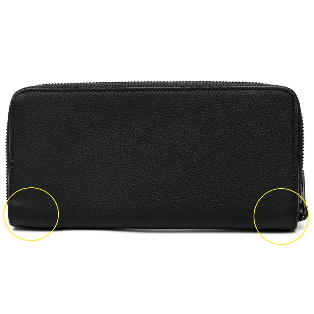 Louis Vuitton Black Noir Leather Long Wallet
