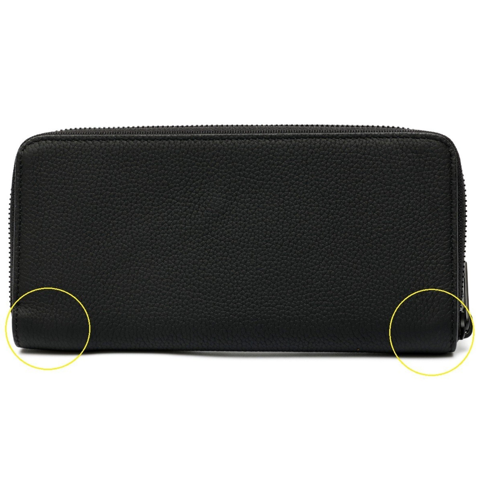 Louis Vuitton Black Noir Leather Long Wallet