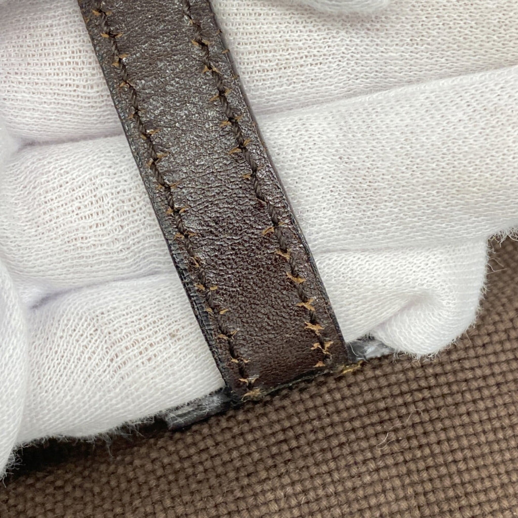 Gucci Brown Canvas Shoulder Bag (Pre-Owned)