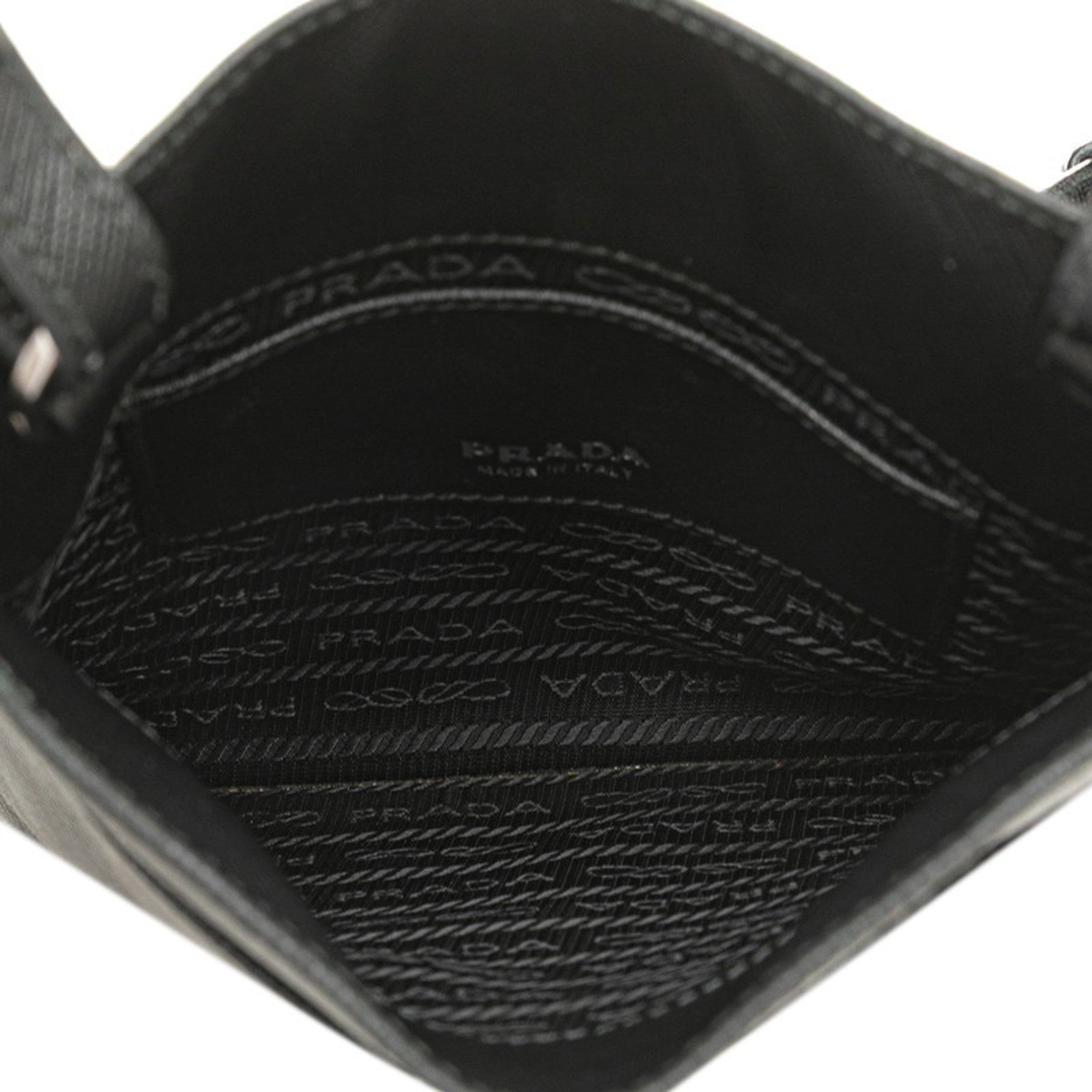 Prada Saffiano Black Leather Shoulder Bag