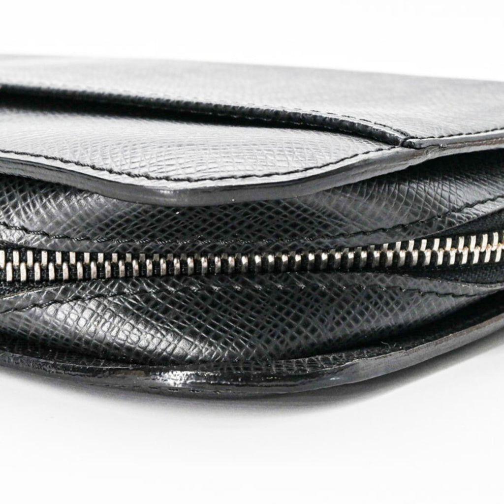 Louis Vuitton Ardoise Black Taiga Leather Clutch Bag