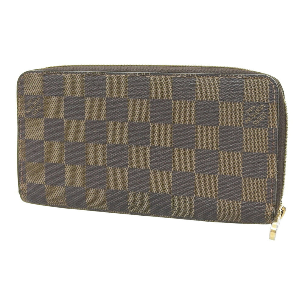 Louis Vuitton Damier Canvas Ebene Pvc Long Wallet