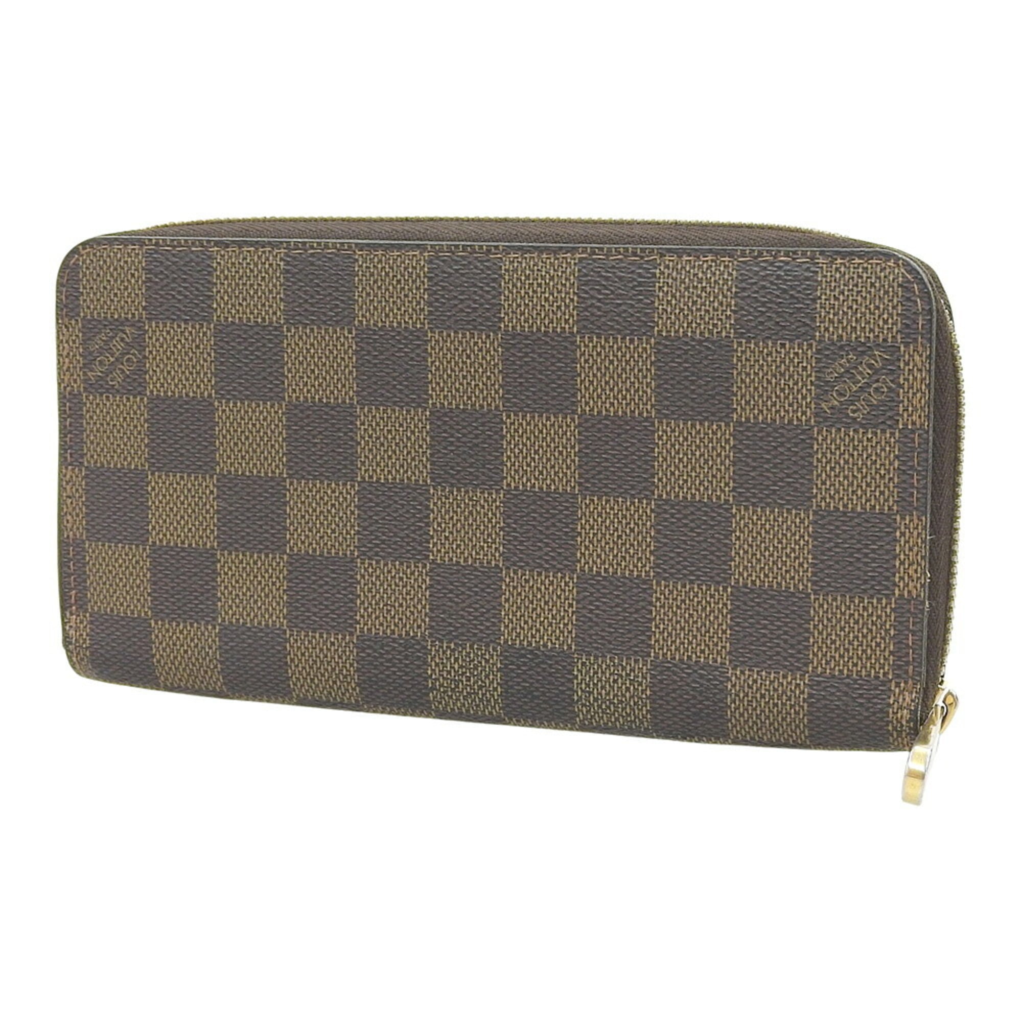 Louis Vuitton Damier Canvas Ebene Pvc Long Wallet