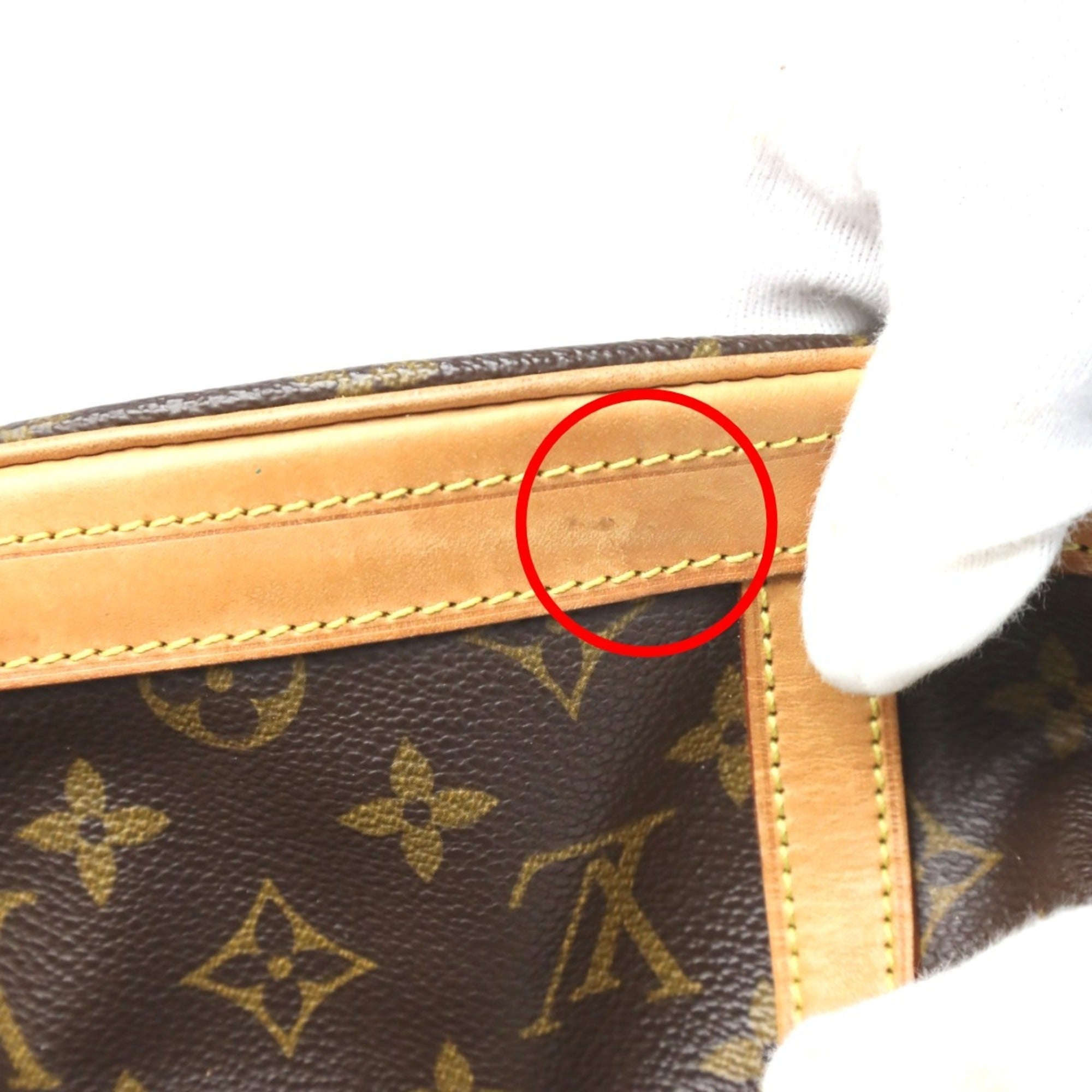 Louis Vuitton Brown Monogram Canvas Shoulder Bag Tote Bag