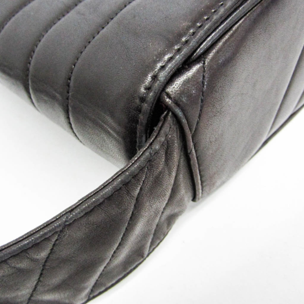 Chanel Mademoiselle Black Leather Shoulder Bag