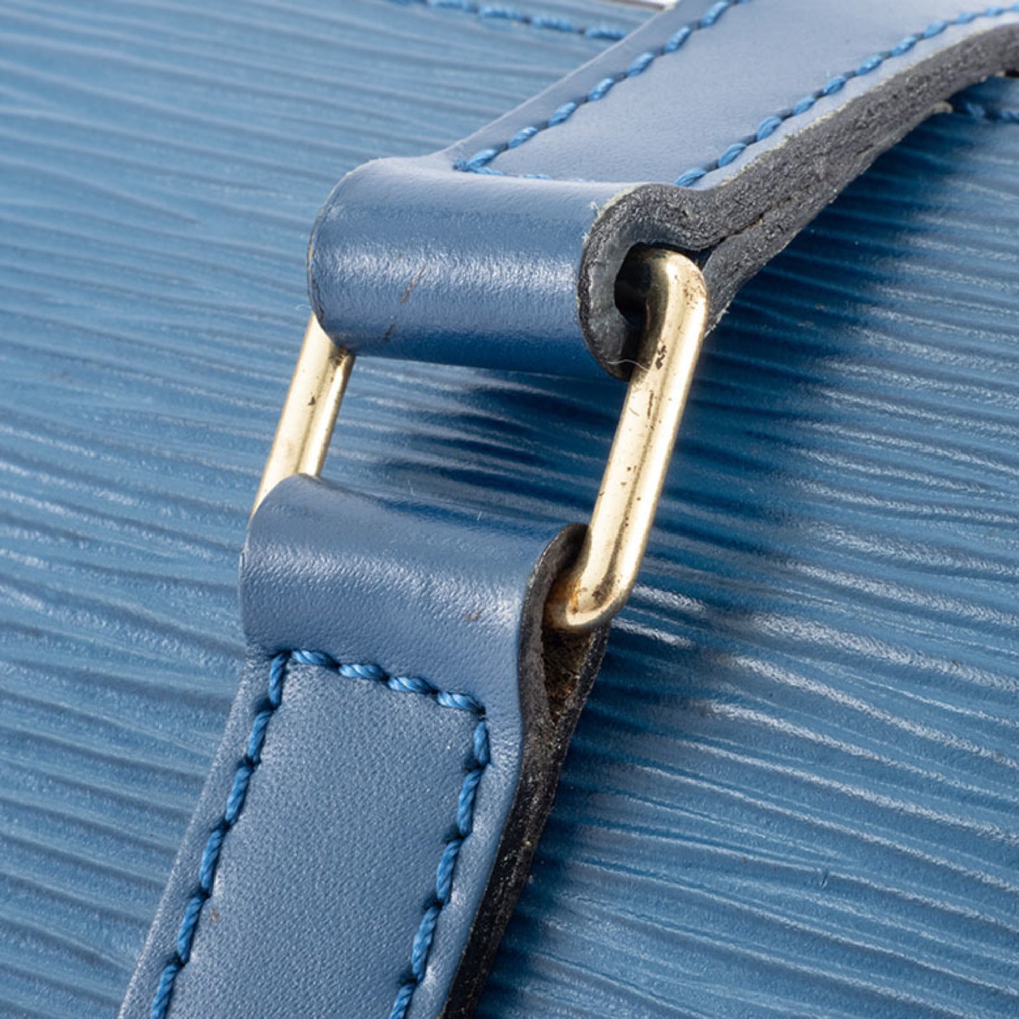Louis Vuitton Epi Toledo Blue Epi Leather Handbag