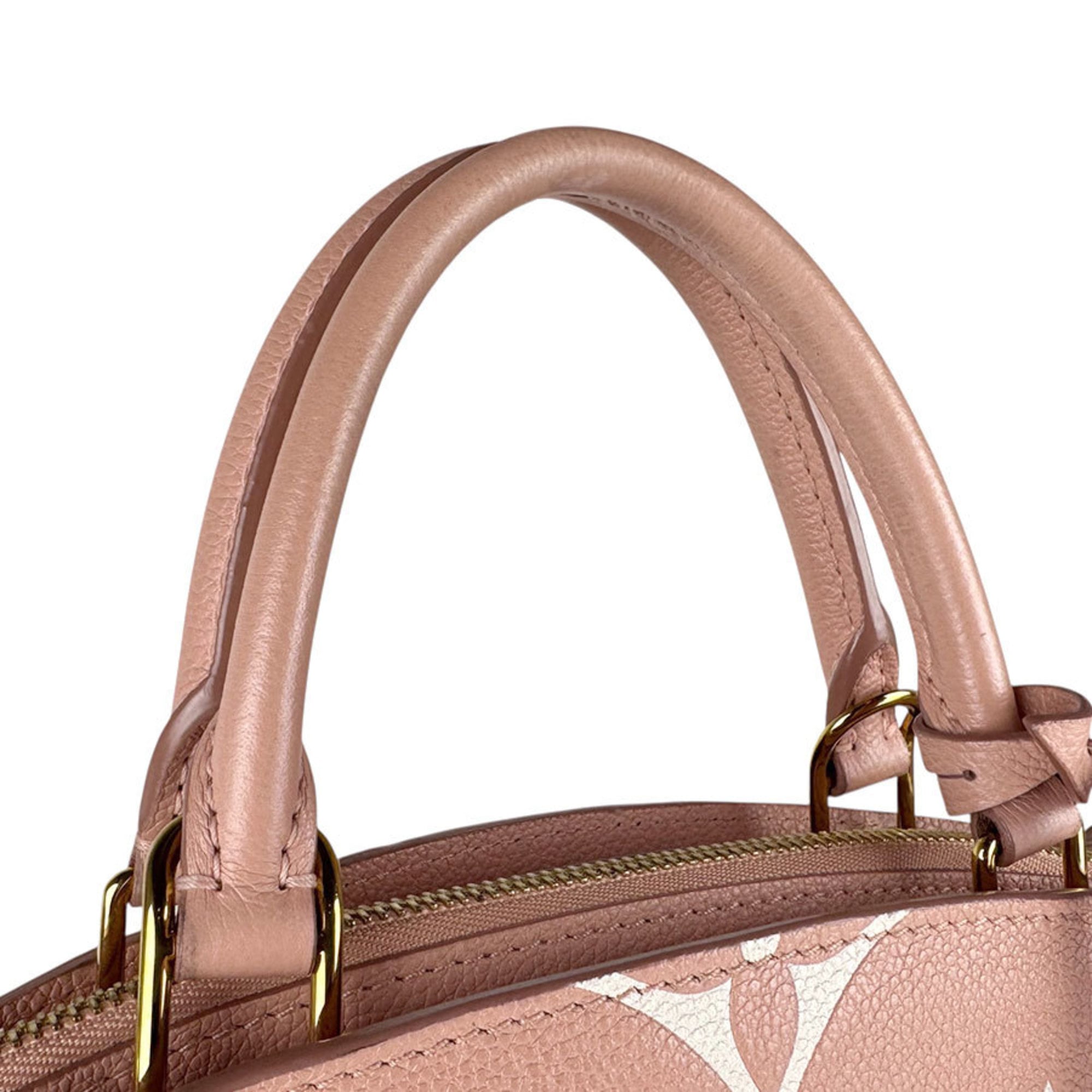 Louis Vuitton Cream Pink Monogram Empreinte Handbag Shoulder Bag