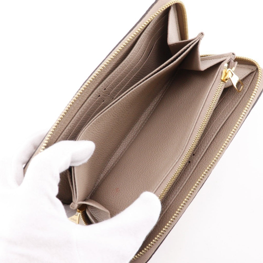 Louis Vuitton Monogram Empreinte Gray Monogram Empreinte Long Wallet