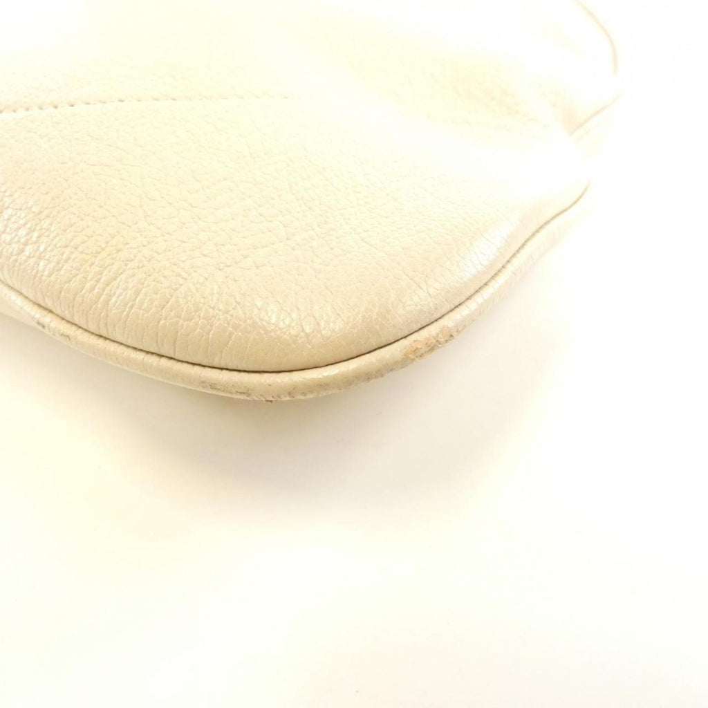 Gucci Gray Leather Shoulder Bag (Pre-Owned)