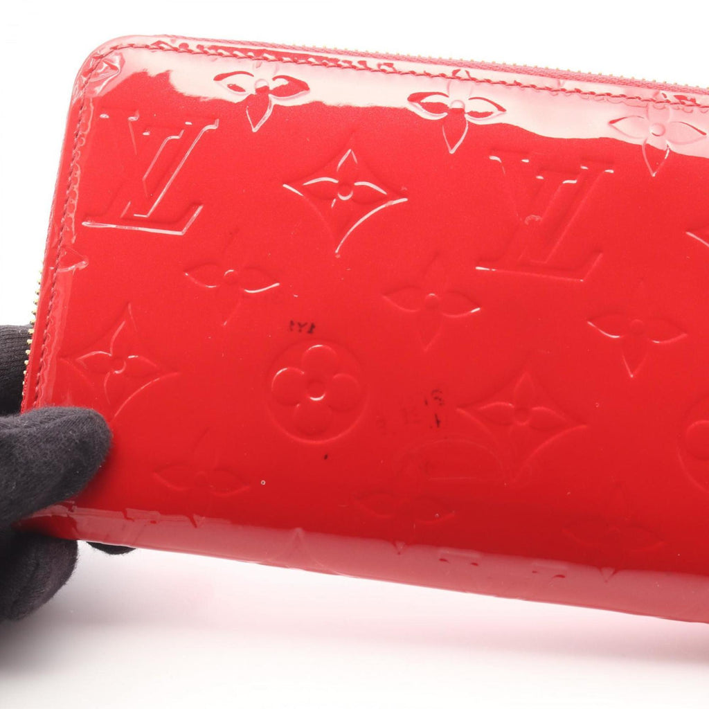 Louis Vuitton Cerise Red Color Vernis Leather Long Wallet