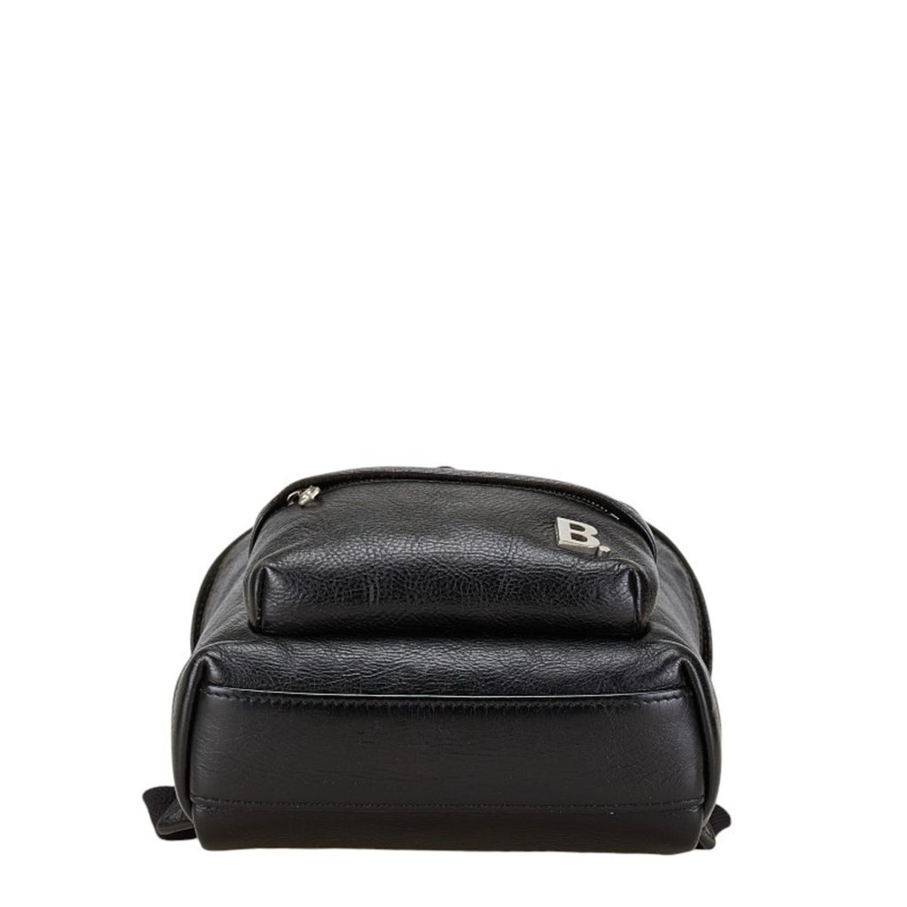 Balenciaga Black Leather Backpack