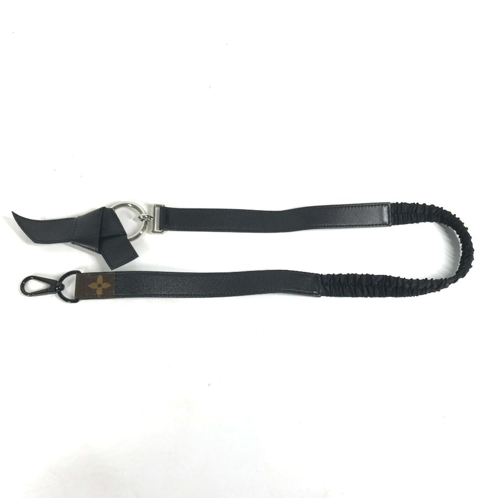 Louis Vuitton Black Leather Chain/Shoulder Wallet