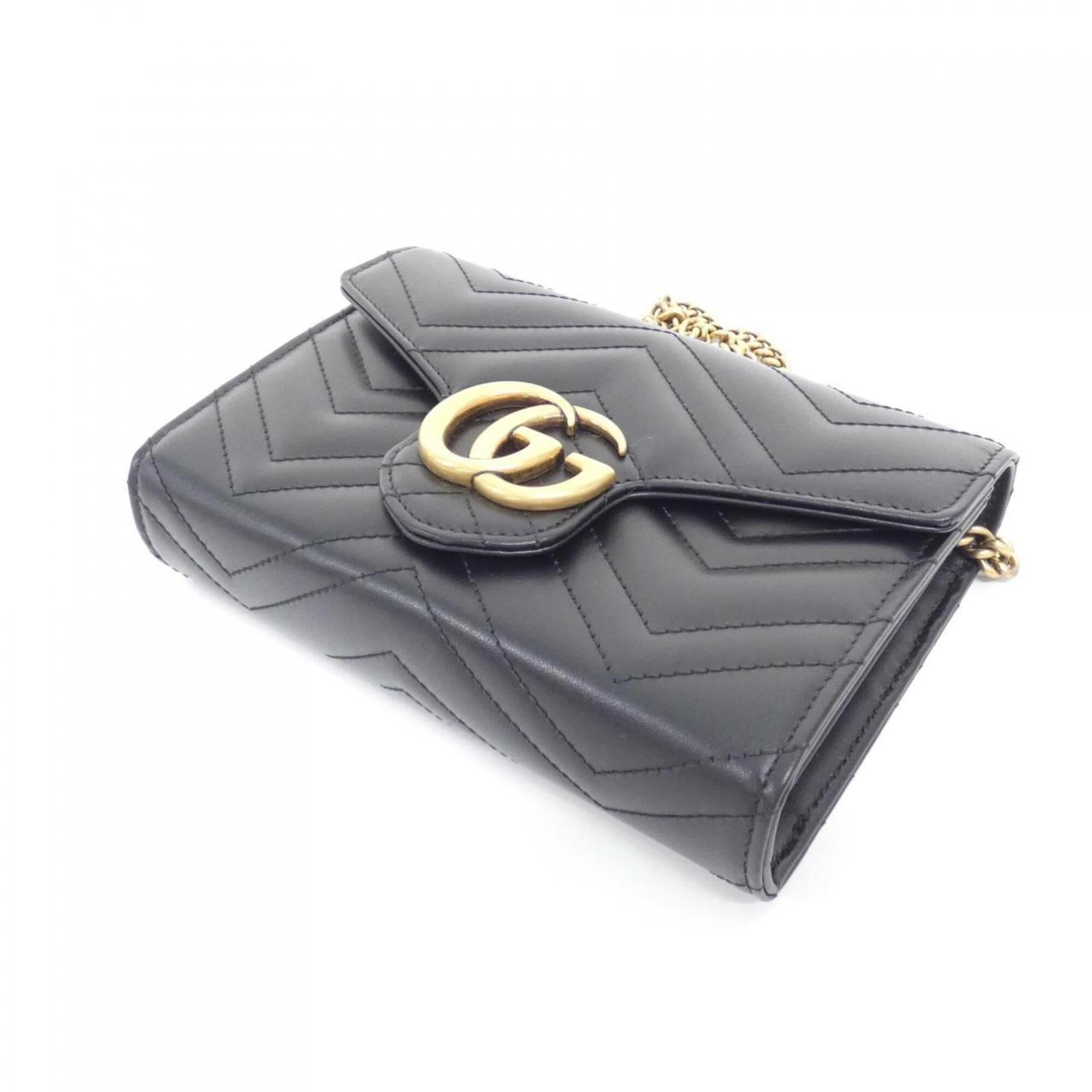 Gucci Black Leather Shoulder Bag (Pre-Owned)