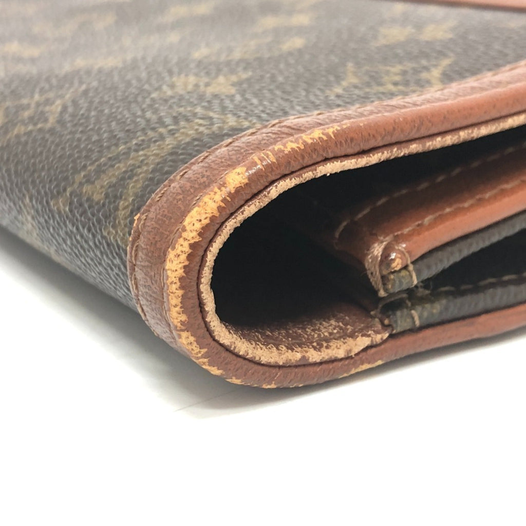 Louis Vuitton Brown Monogram Clutch Bag Pochette Pouch