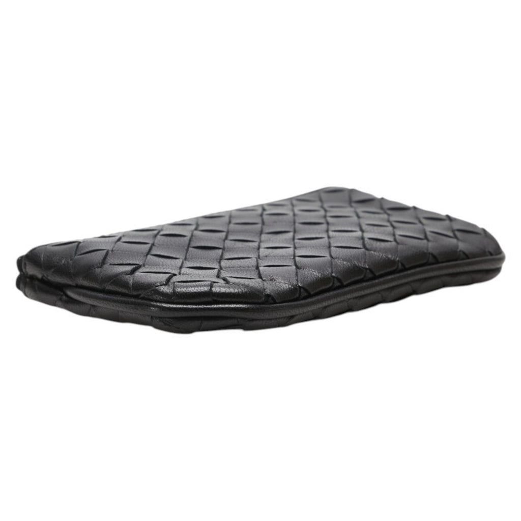 Bottega Veneta Black Leather Coin Purse/Coin Case