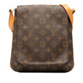 Louis Vuitton Brown Pvc Leather Handbag Shoulder Bag