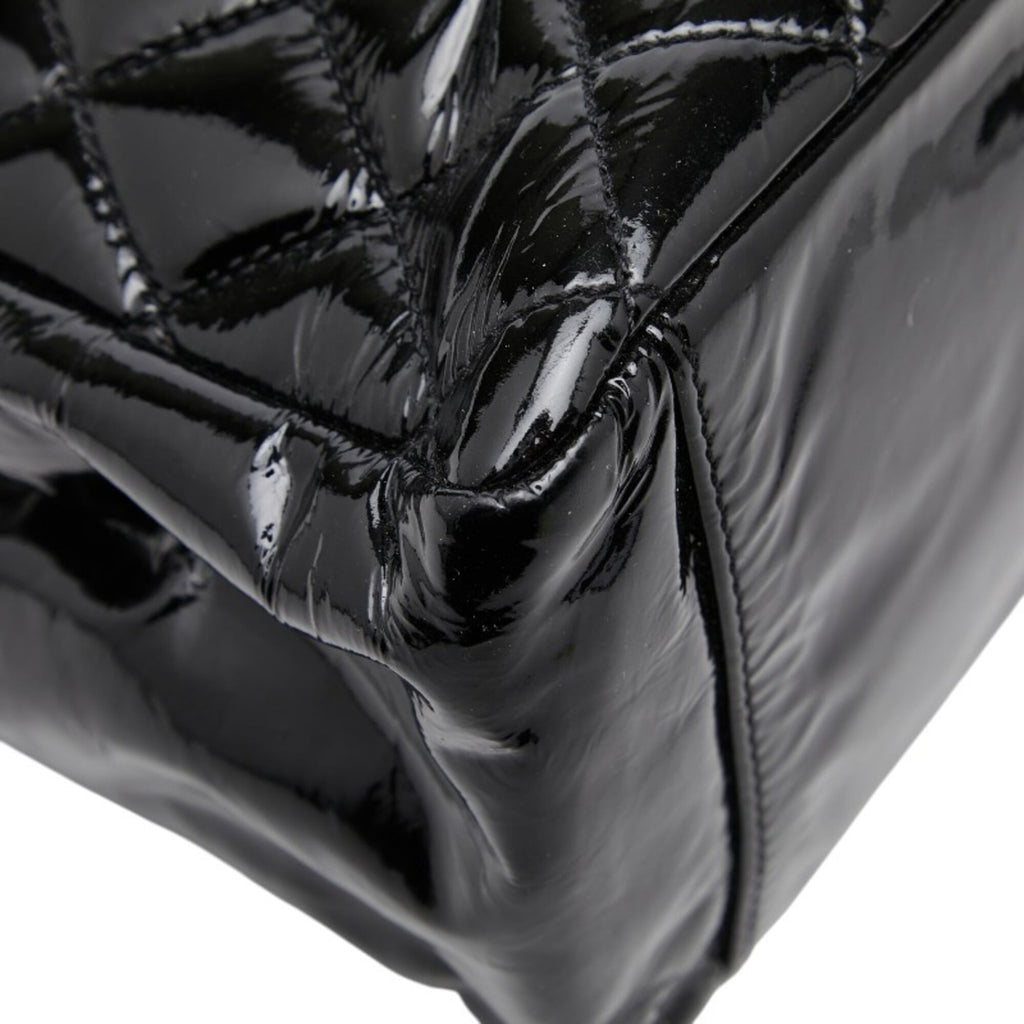Chanel Black Patent Leather Shoulder Bag