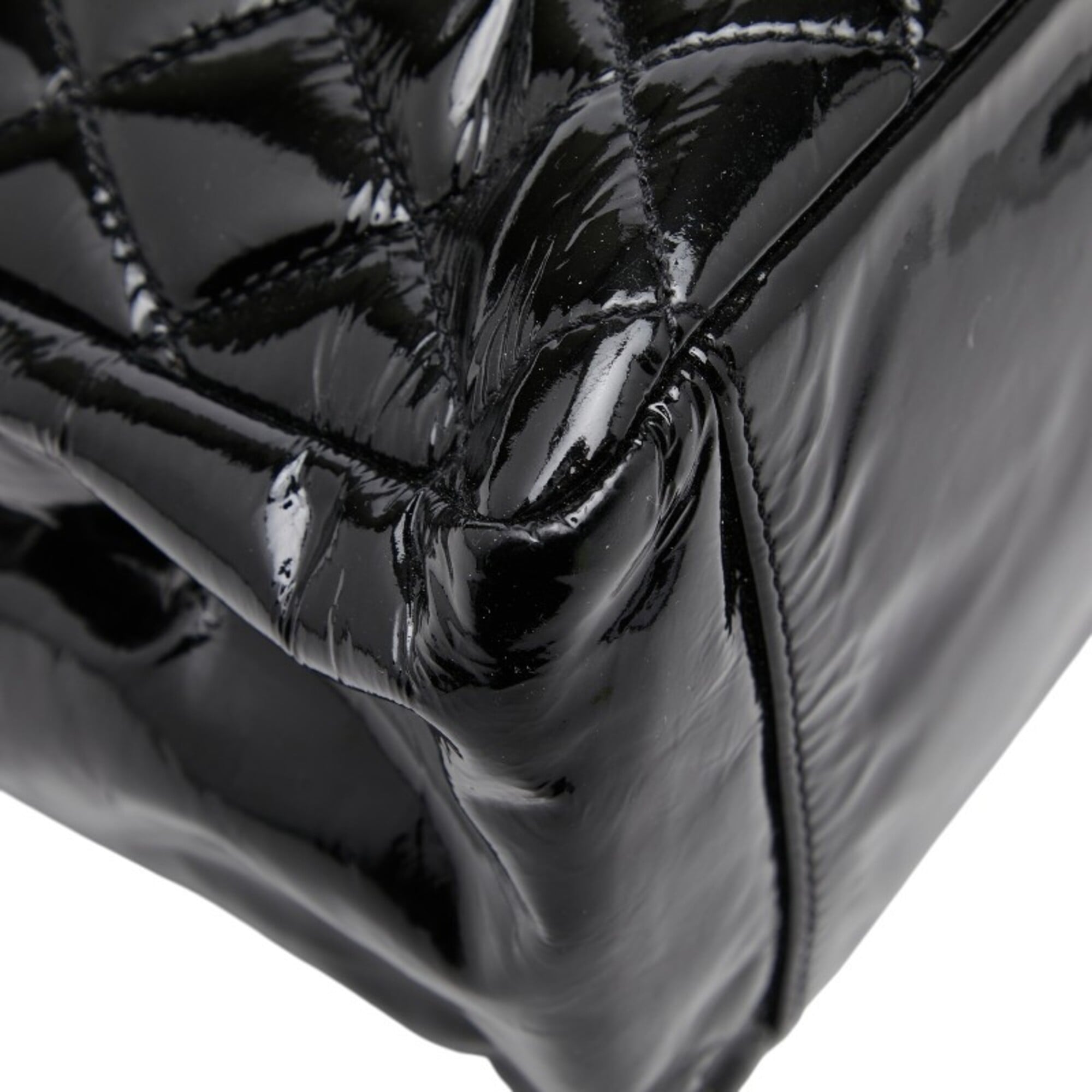 Chanel Black Patent Leather Shoulder Bag