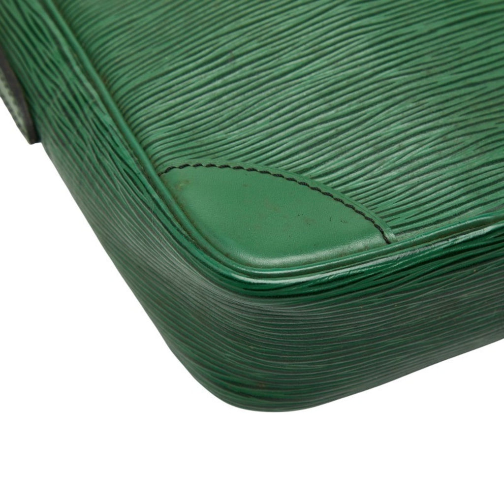 Louis Vuitton Epi Borneo Green Leather Shoulder Bag