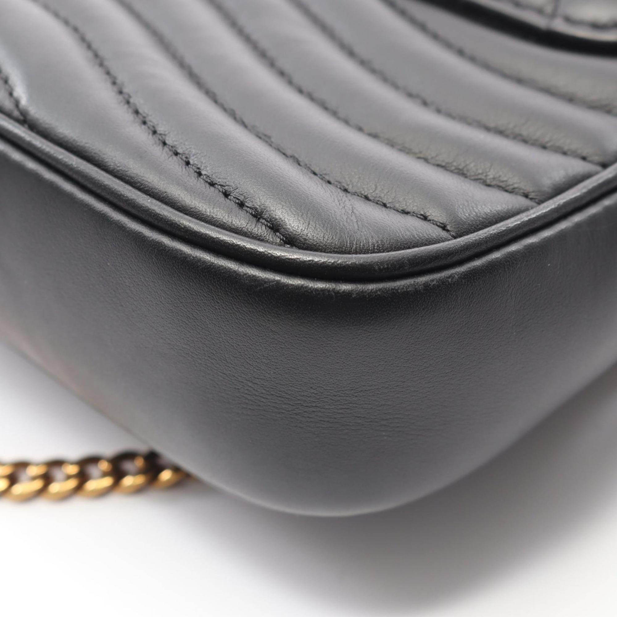 Louis Vuitton Black Leather Pochette Shoulder Bag