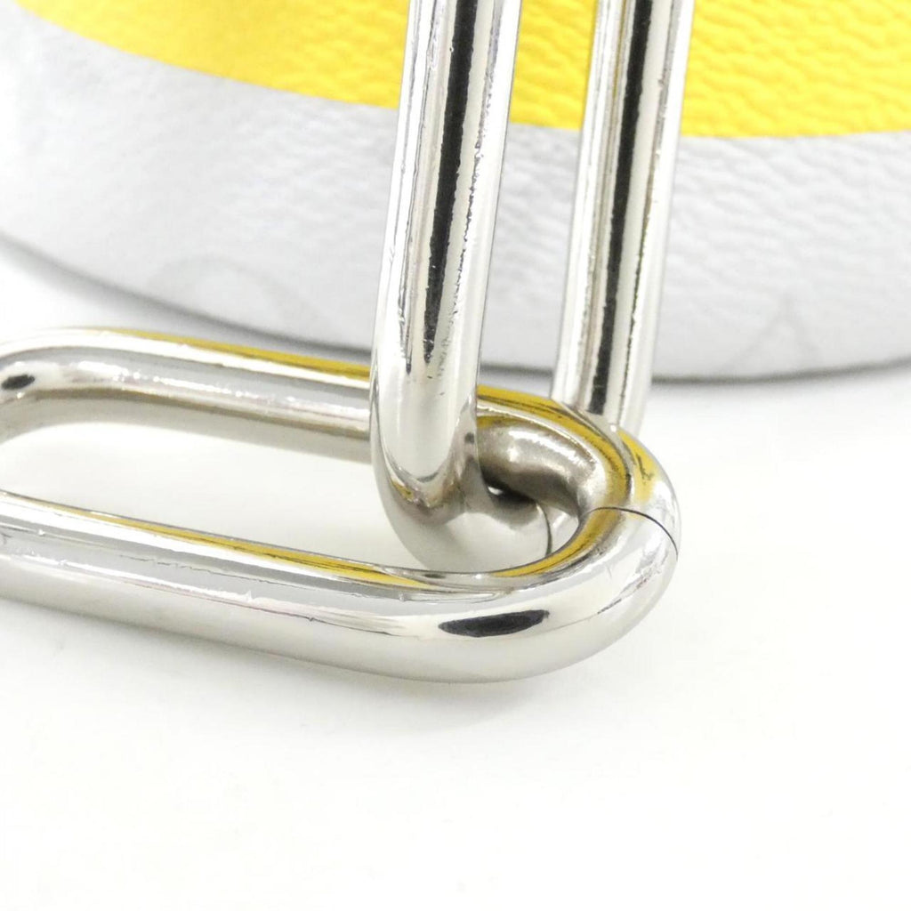 Louis Vuitton Blanc White Coated Canvas Shoulder Bag