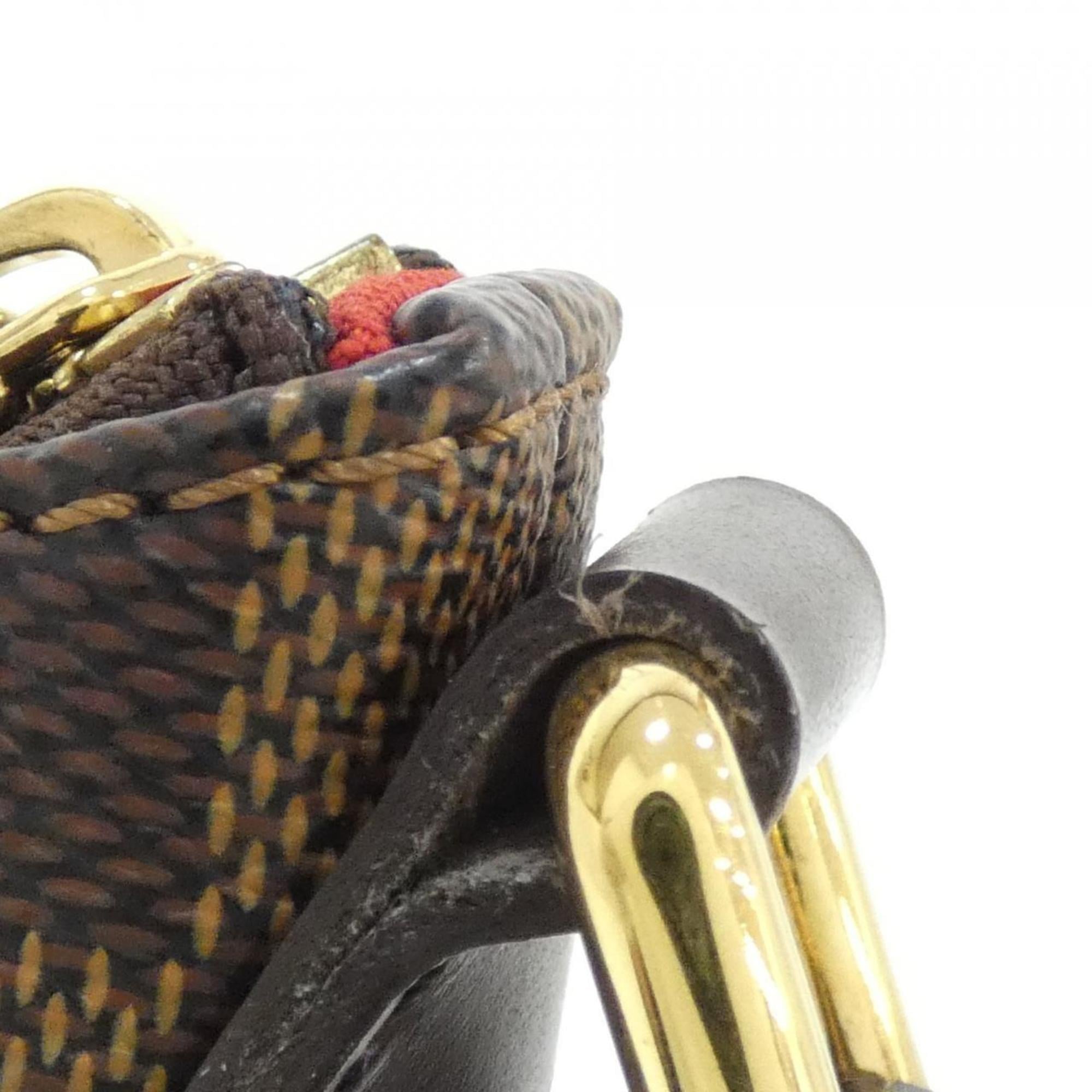 Louis Vuitton Brown Coated Canvas Shoulder Bag