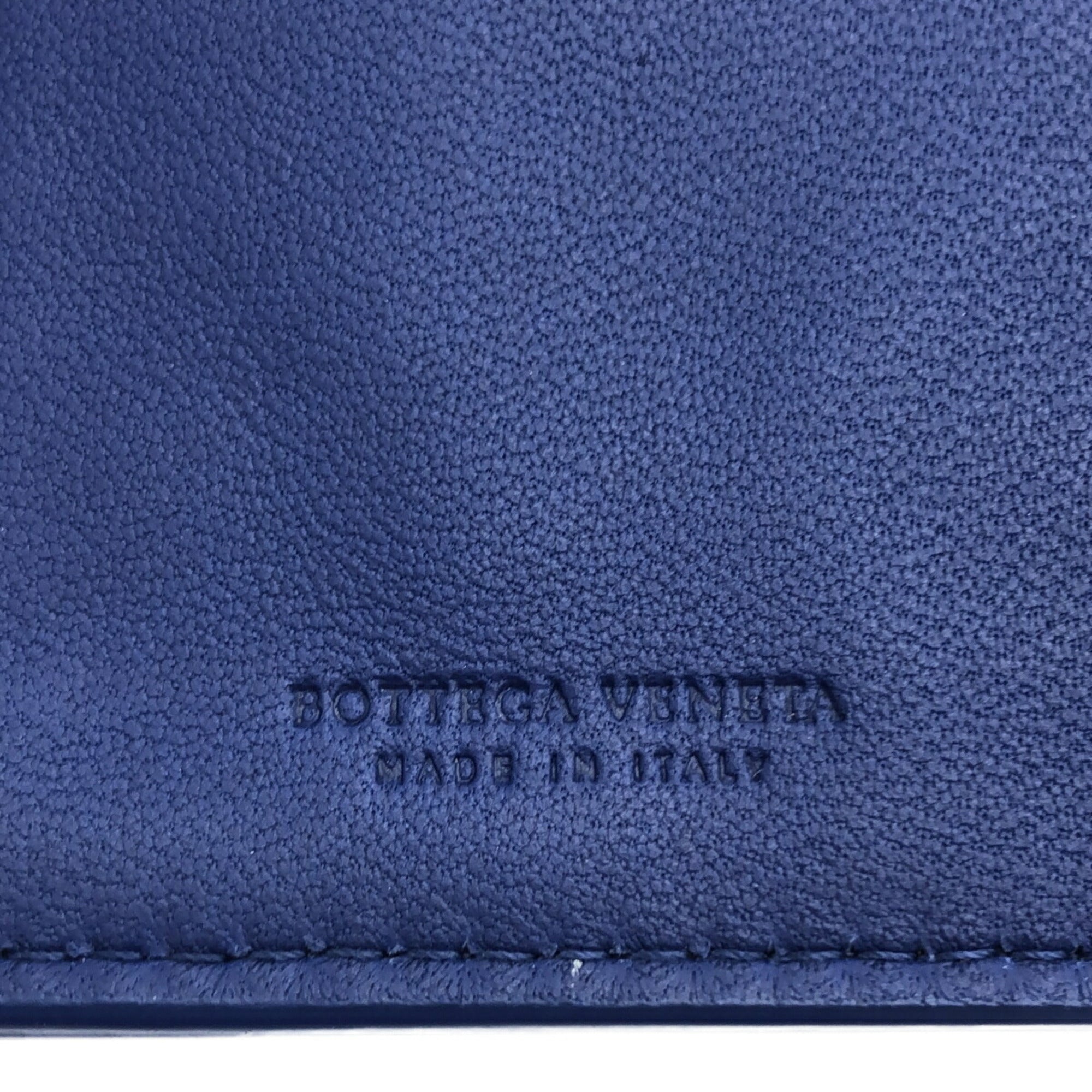 Bottega Veneta Intrecciato Blue Intrecciato Wallet (Bi-Fold)