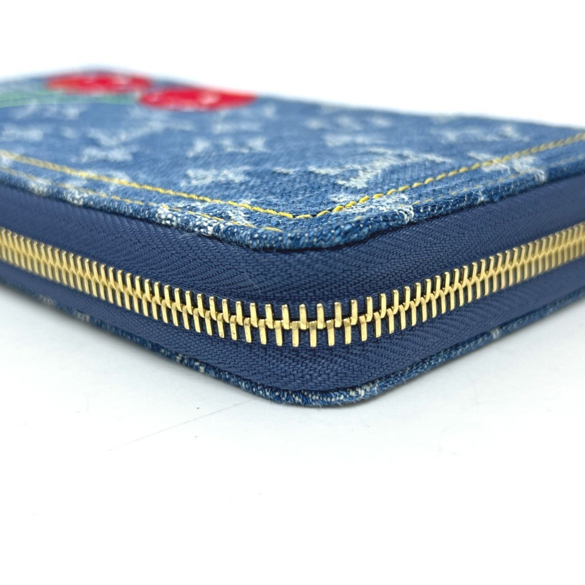 Louis Vuitton Monogram Denim Blue Monogram Denim Long Wallet