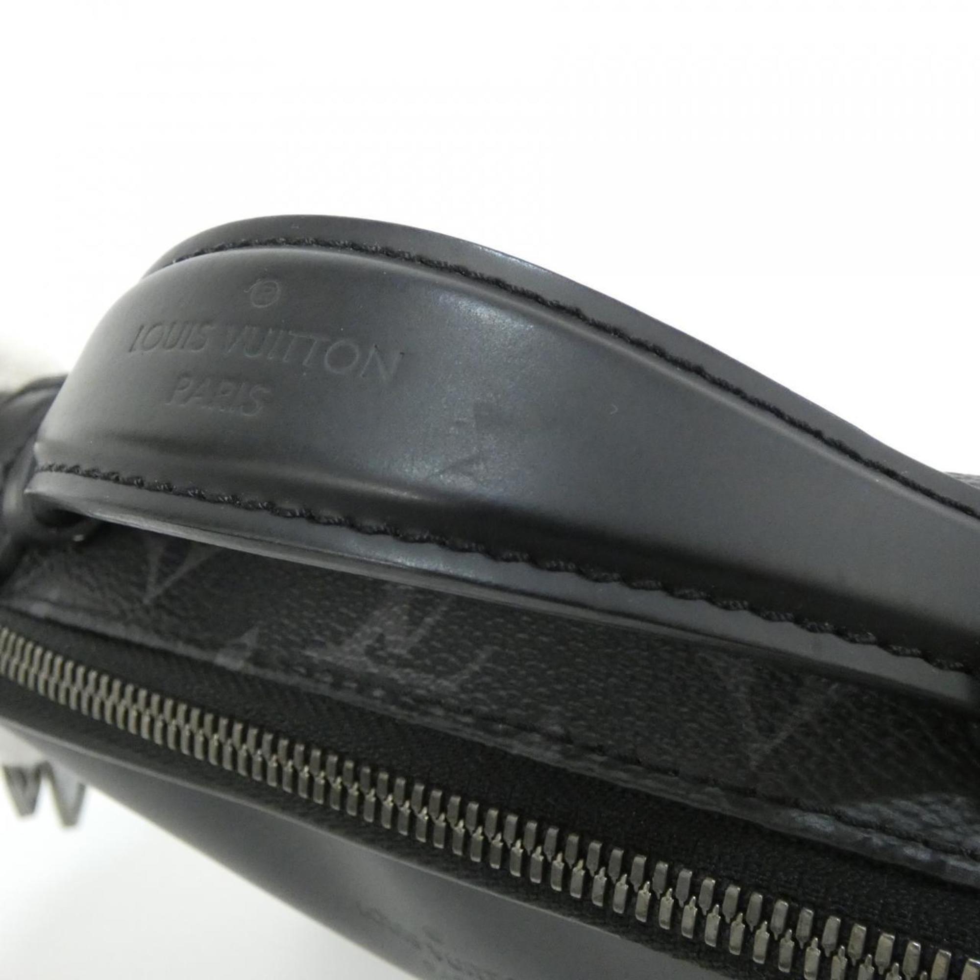 Louis Vuitton Black Coated Canvas Shoulder Bag