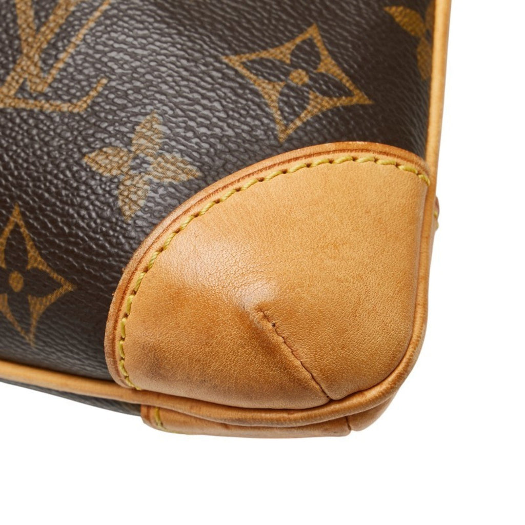 Louis Vuitton Brown Pvc Leather Handbag Shoulder Bag
