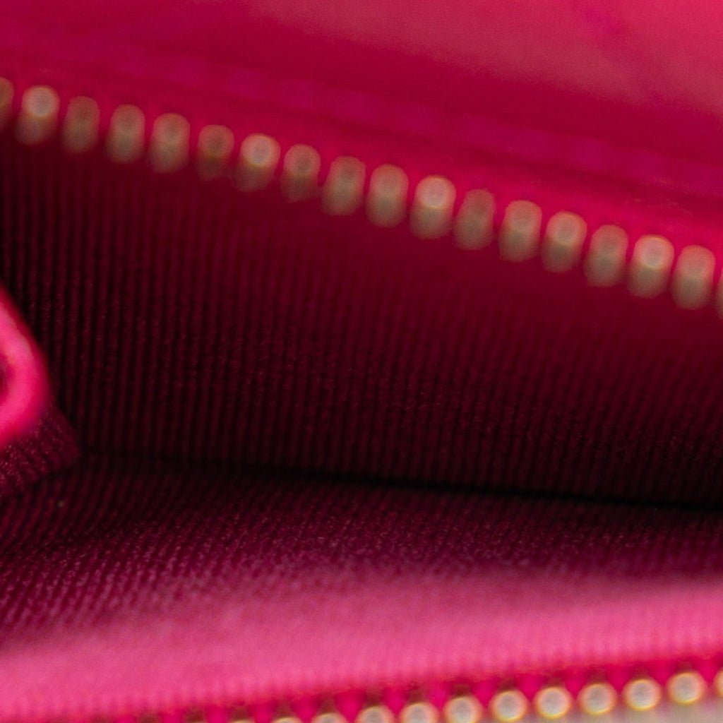 Chanel Pink Grained Calfskin Wallet (Bi-Fold)