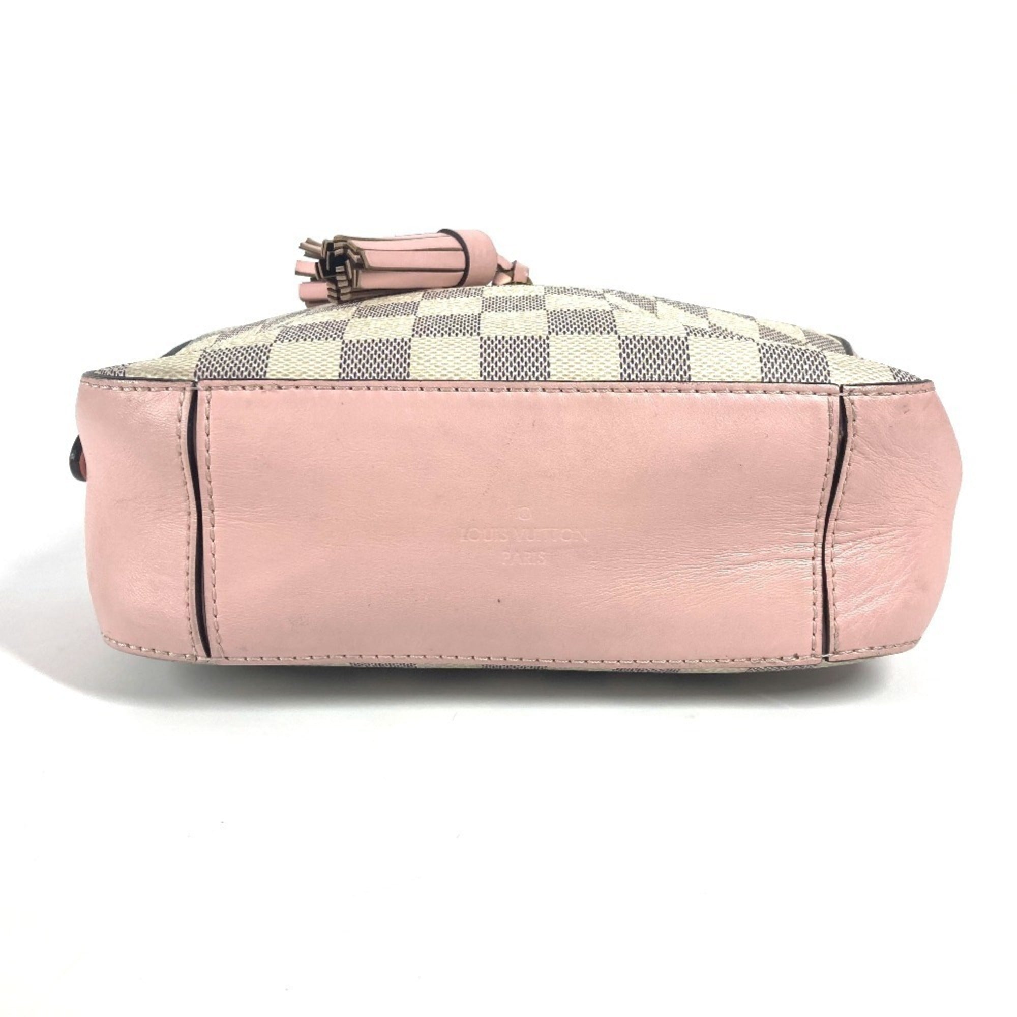 Louis Vuitton Pink White Damier Azur Pochette Shoulder Bag