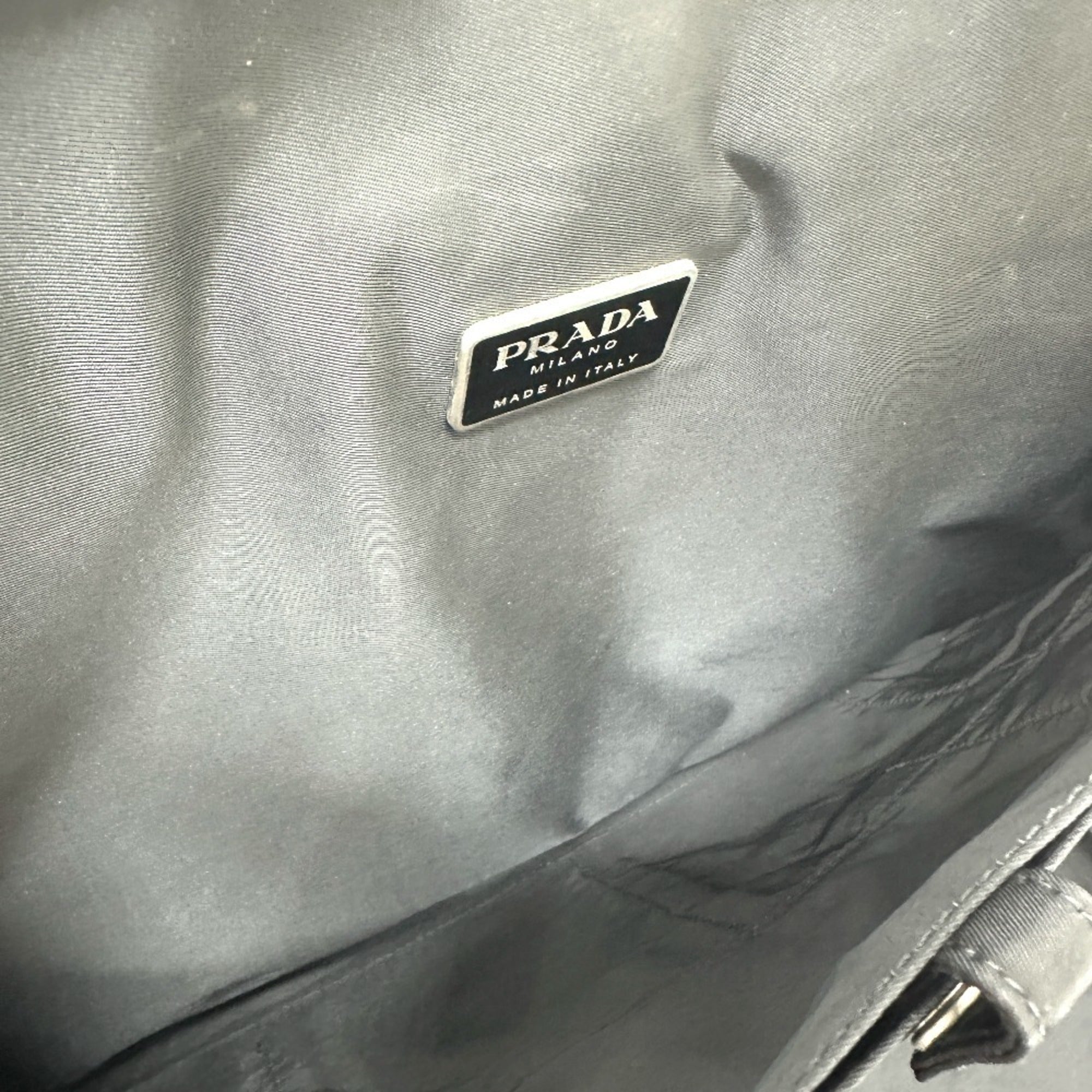 Prada Black Nylon Briefcase Shoulder Bag