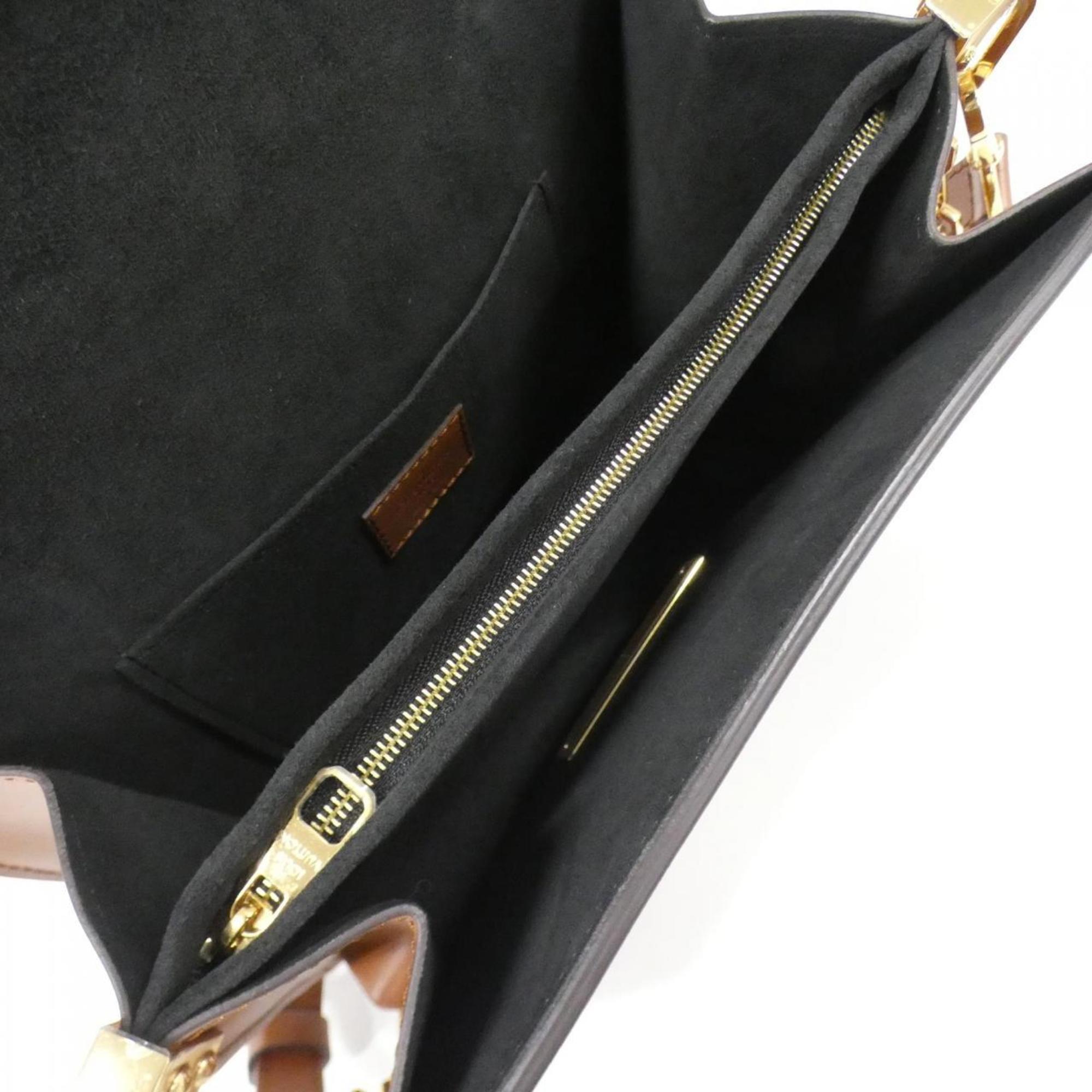 Louis Vuitton Brown Coated Canvas Shoulder Bag