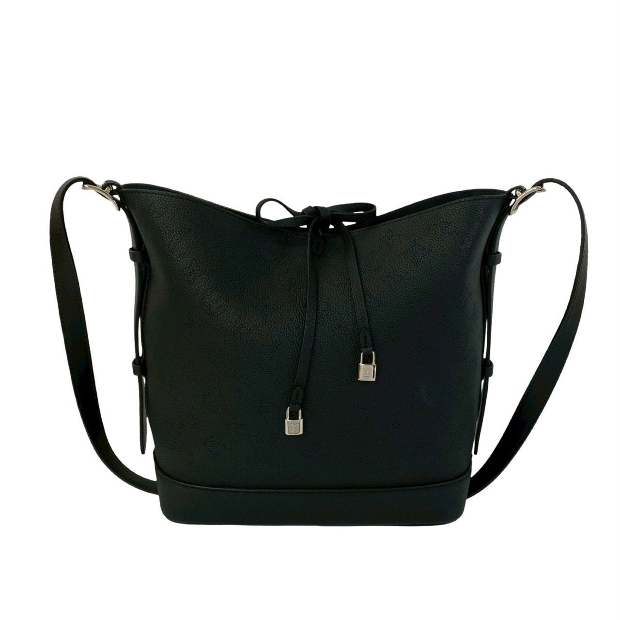 Louis Vuitton Black Leather Shoulder Bag