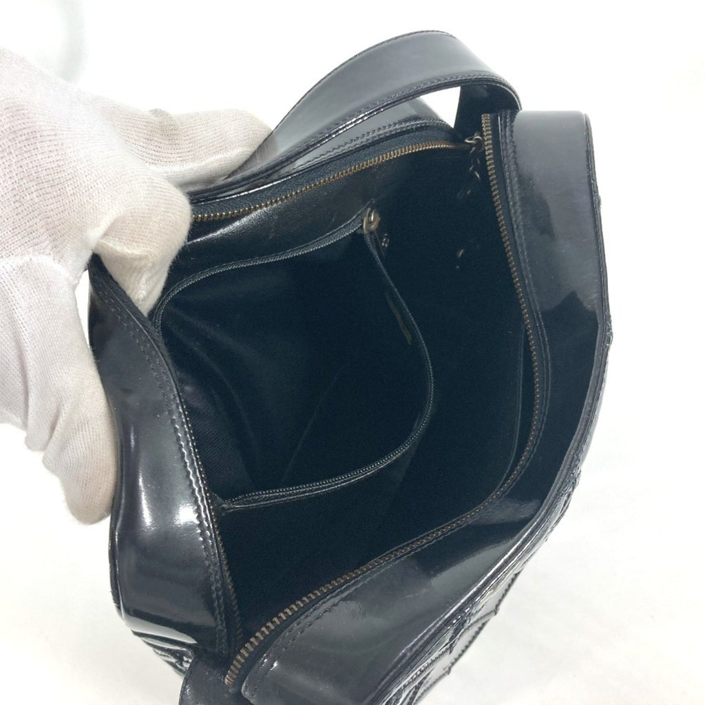 Chanel Black Patent Leather Handbag Shoulder Bag
