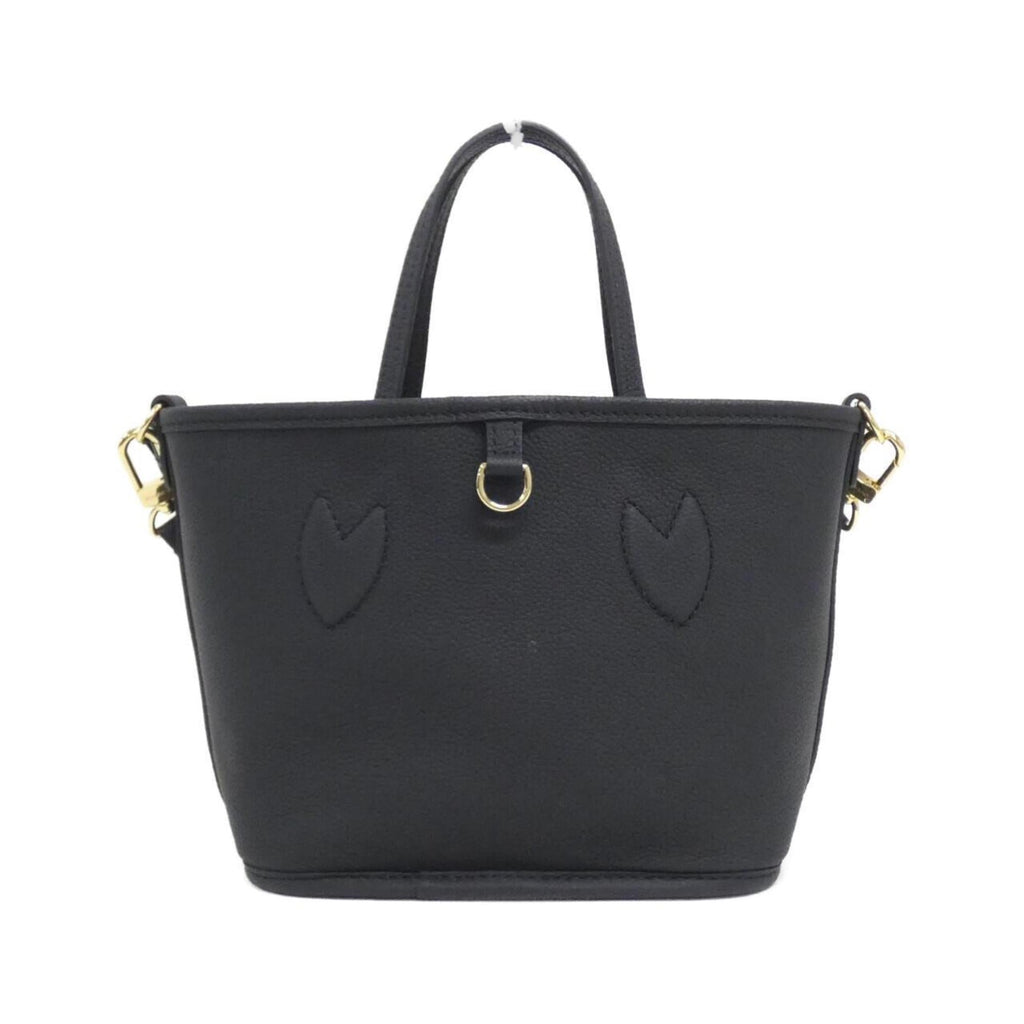 Louis Vuitton Black Marron Coated Canvas Leather Handbag