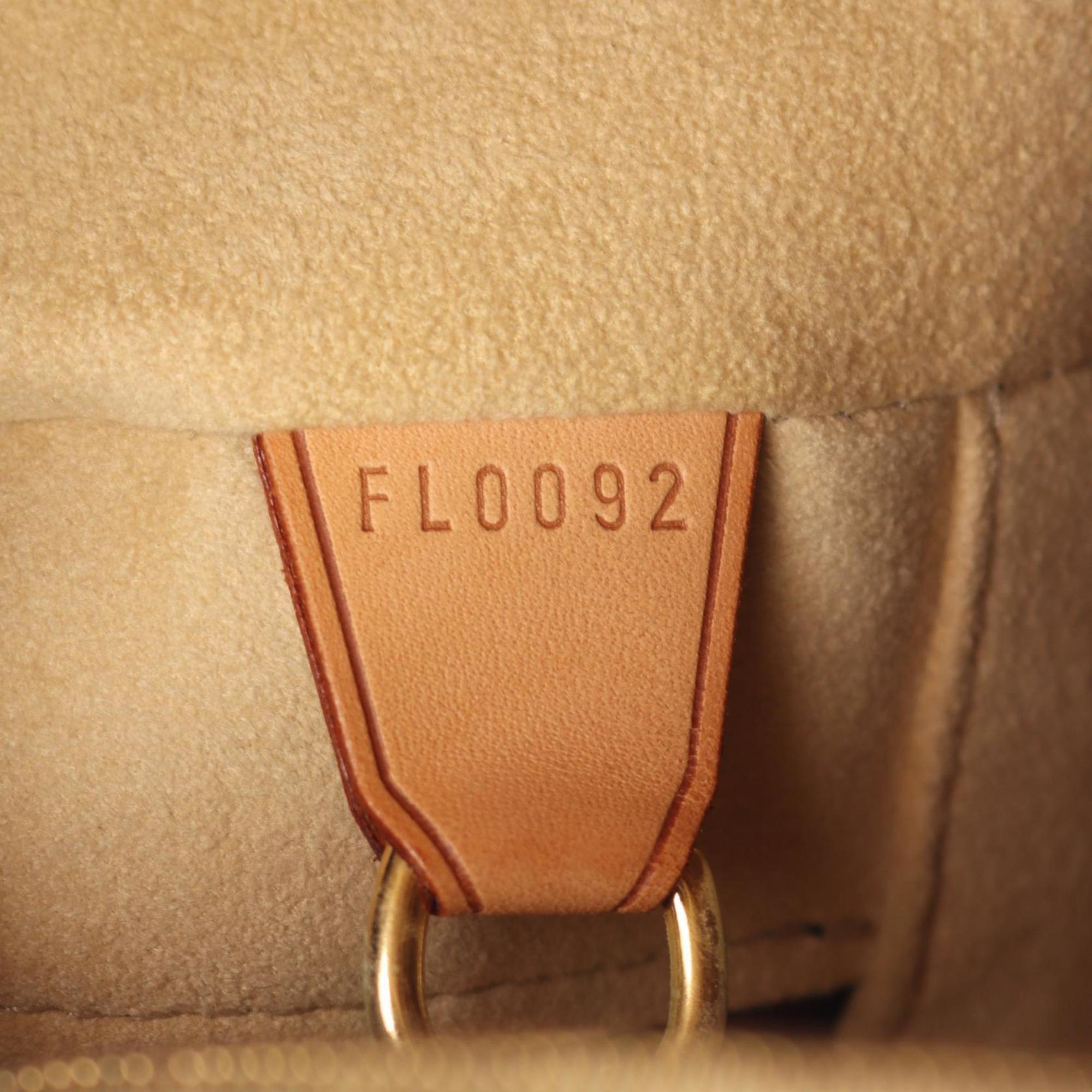 Louis Vuitton Brown Coated Canvas Leather Handbag Shoulder Bag