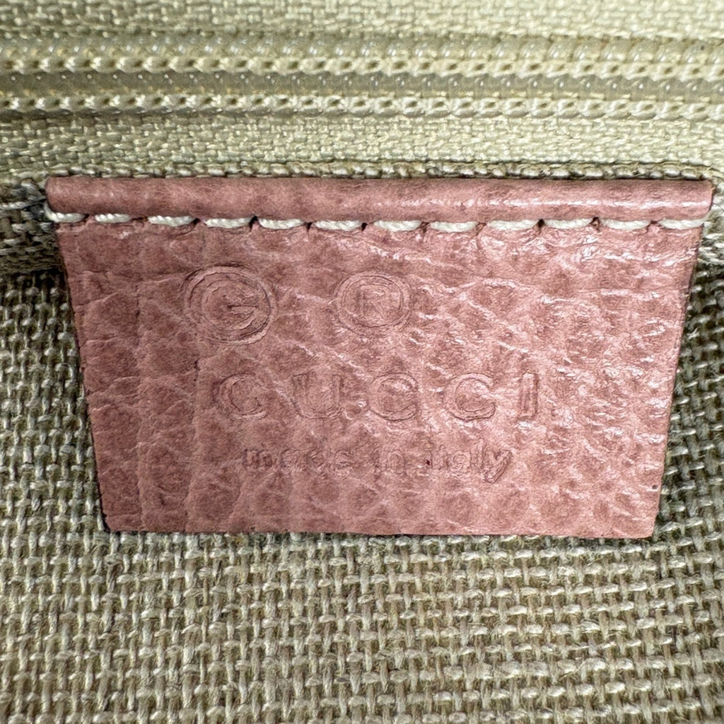 Gucci Pink Leather Shoulder Bag Tote Bag (Pre-Owned)