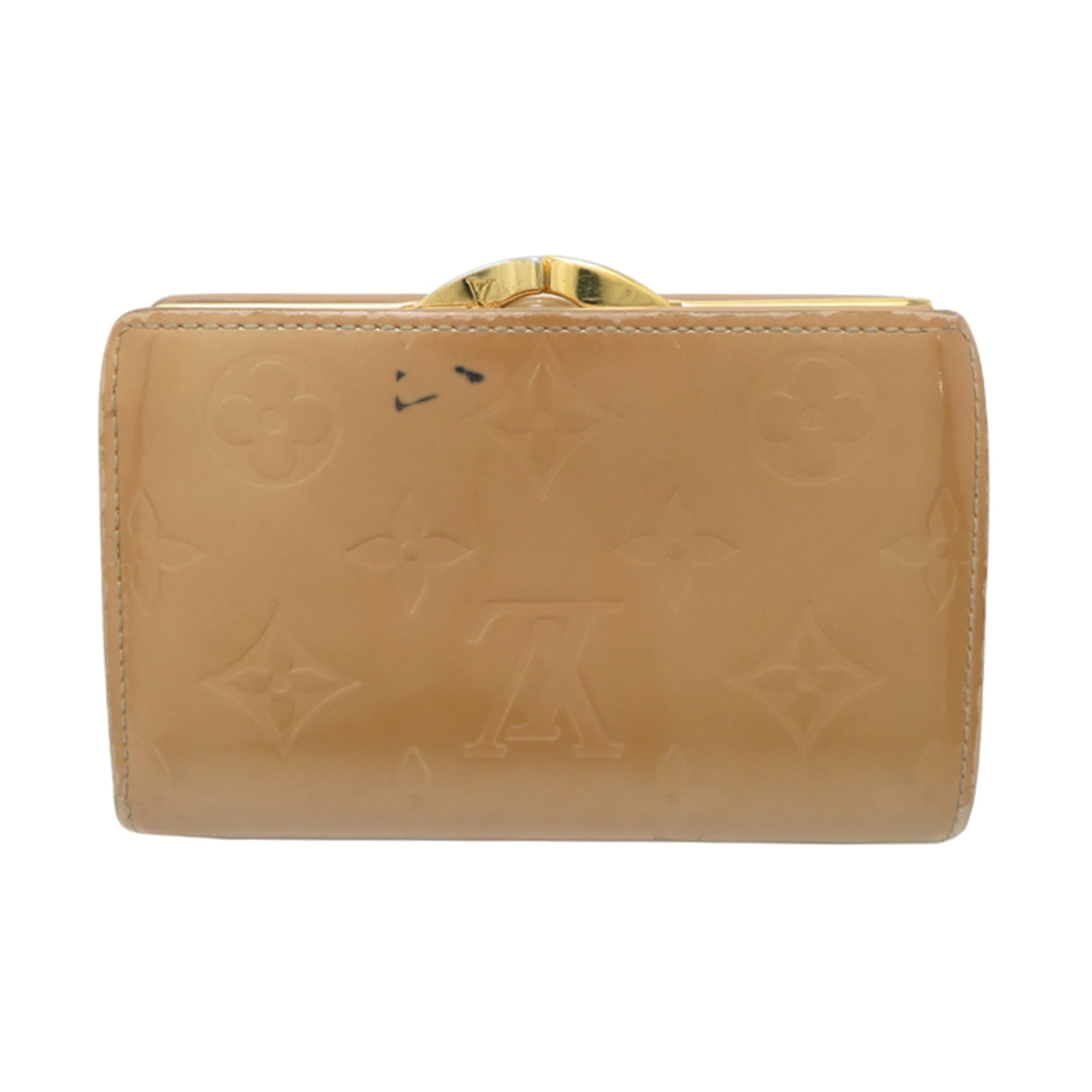 Louis Vuitton Beige Vernis Wallet