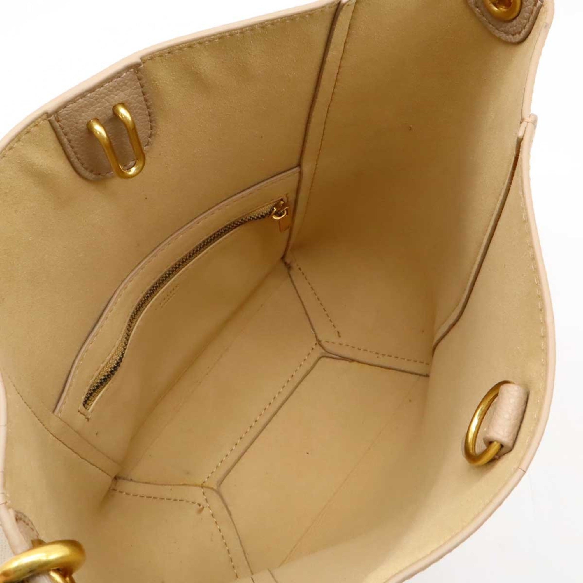 Celine Beige Leather Shoulder Bag